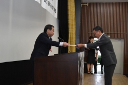 工事成績優秀企業認定書授与式